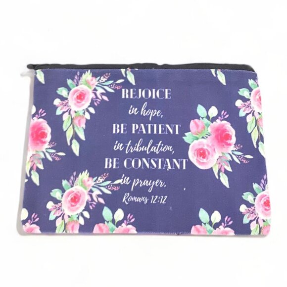 Handbags - NEW - Floral Christian Bible Makeup Bag Pouch - Cosmetic Bags - Style 4